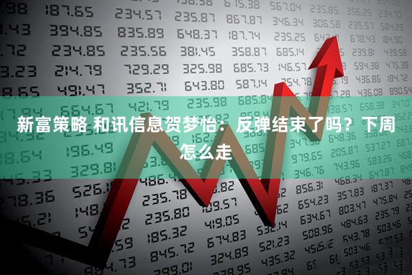 新富策略 和讯信息贺梦怡：反弹结束了吗？下周怎么走